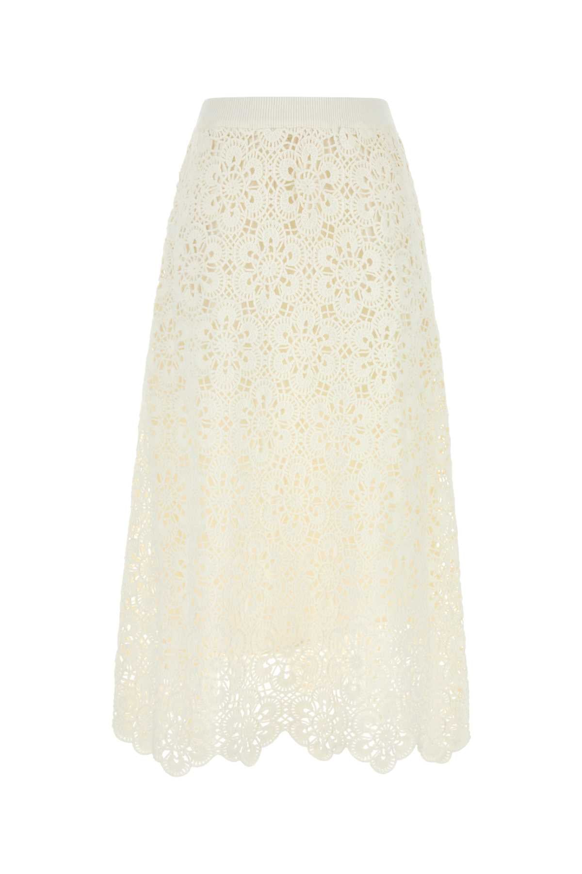 Flower Skirt — White
