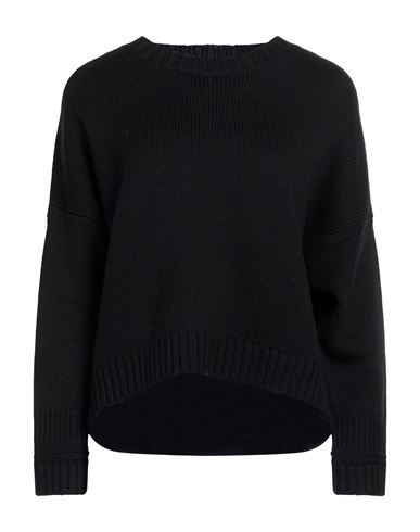 Woman Sweater Black Size 2 Merino Wool