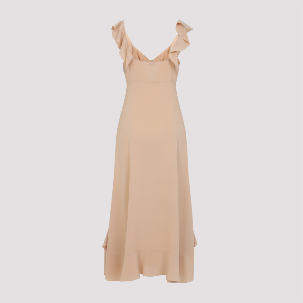 Long Crepe De Chine Sundress