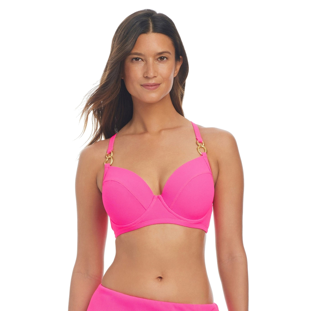 Rosa Pique Ole Underwire D-DD Cup Bikini Top - 38D