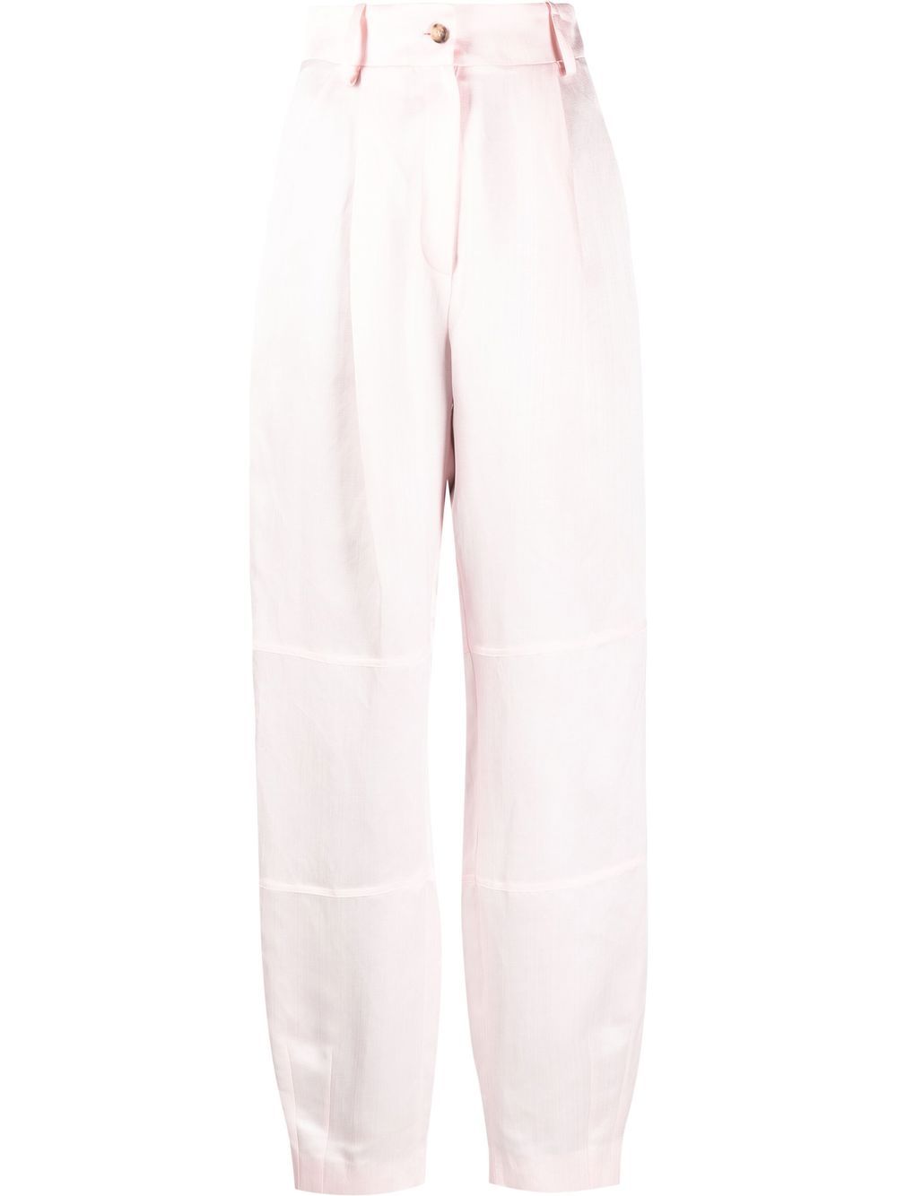Volterra high-waisted satin trousers - Pink