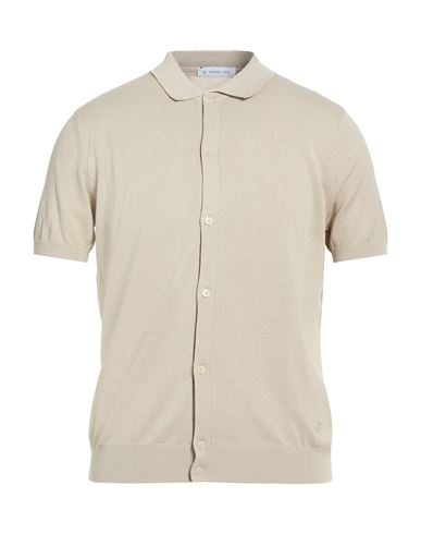 Man Shirt Beige Size L Cotton