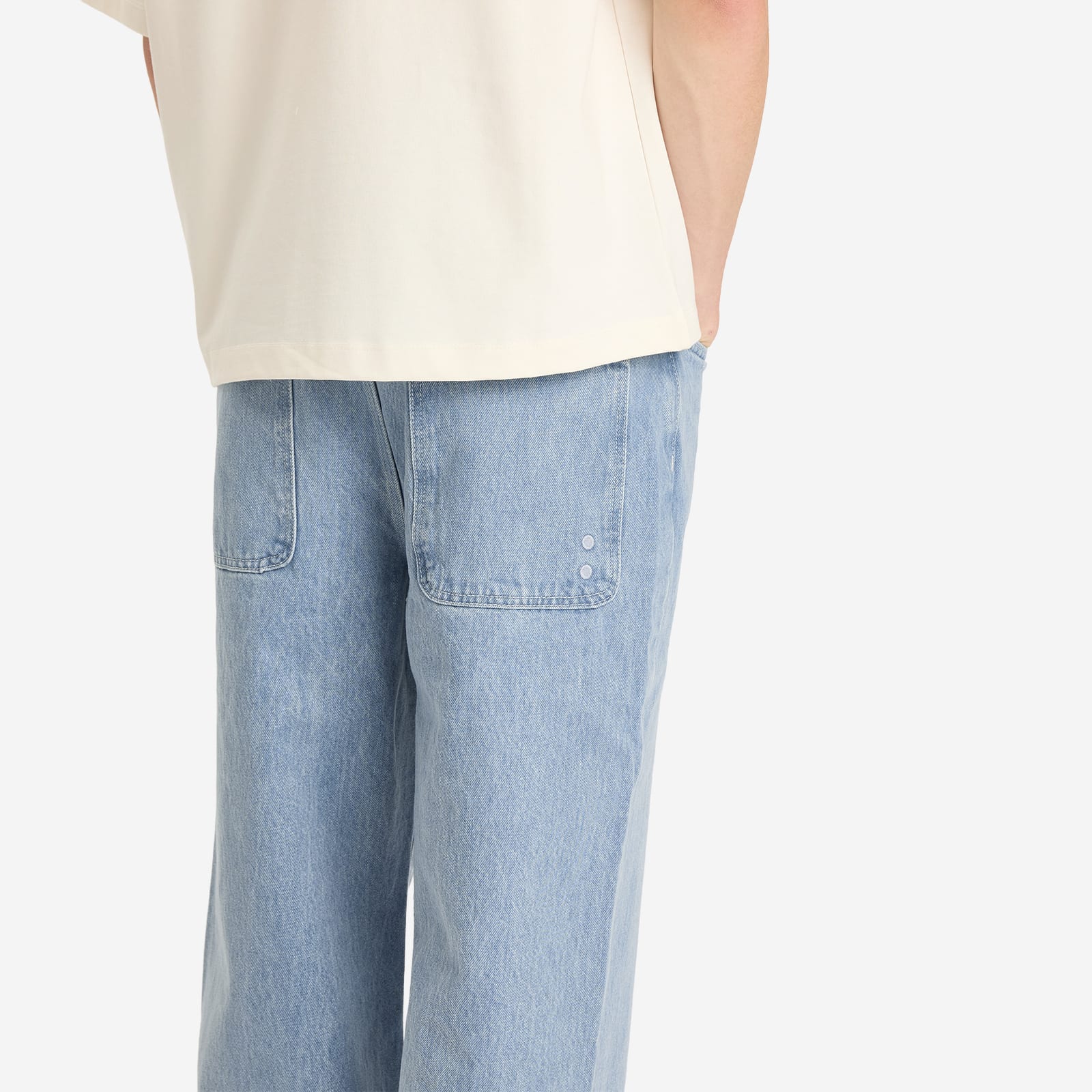 Men's Relaxed Denim Jean Light Blue Wash