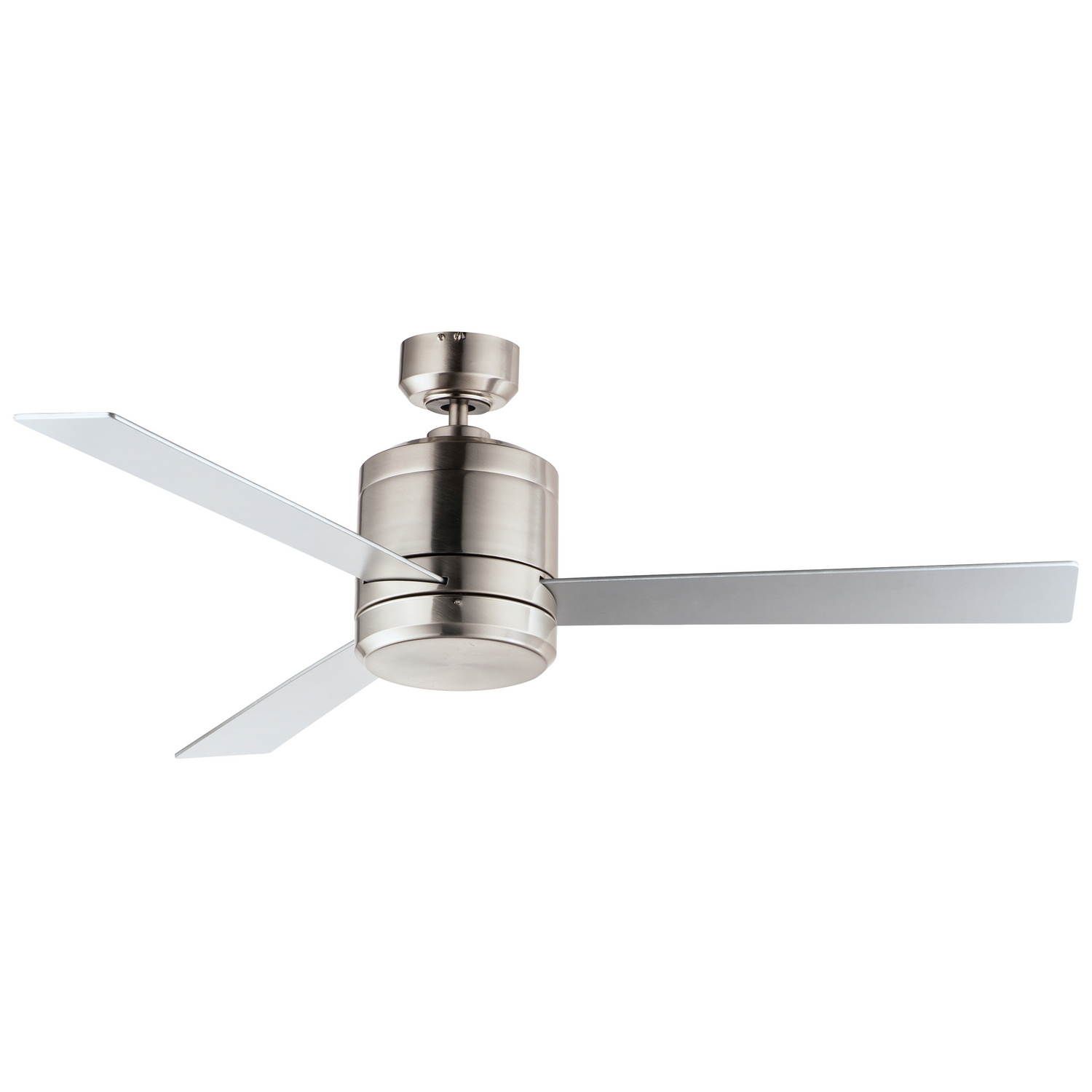 Satin Nickel 52"Outdoor Ceiling Fan from the Tanker Collection