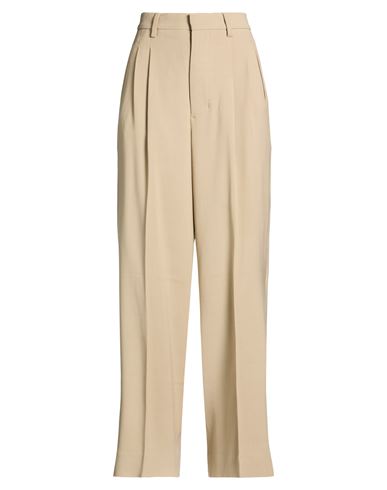 Woman Pants Sand Size 0 Viscose, Wool