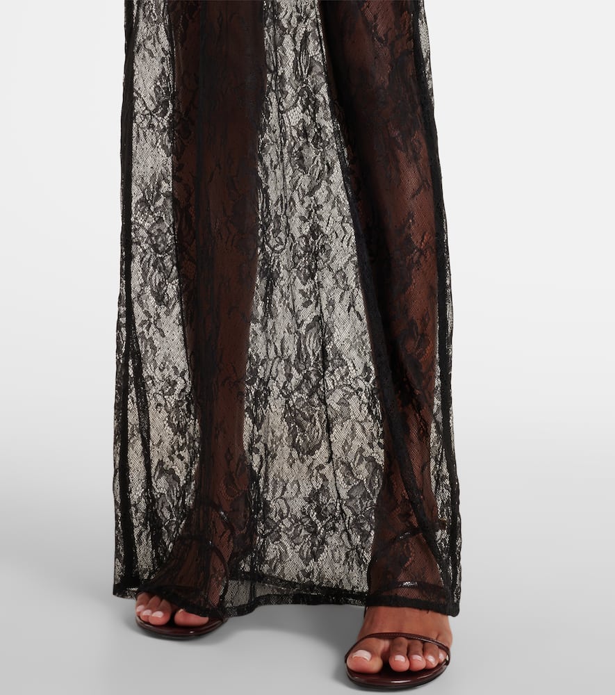 Sheer lace maxi dress