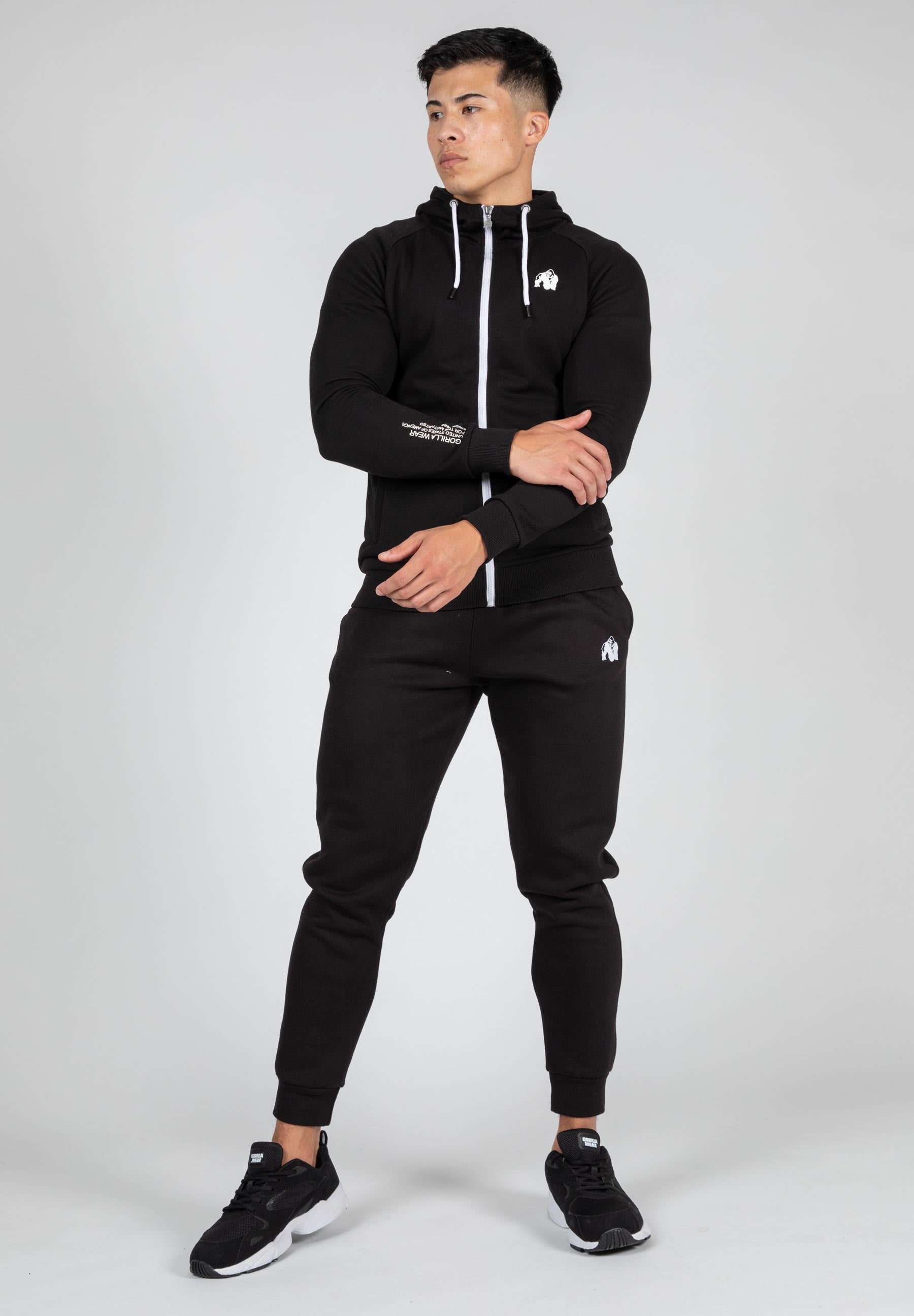 Payette Zipped Hoodie - Black