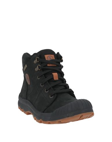 Man Ankle boots Black Size 7 Leather, Textile fibers