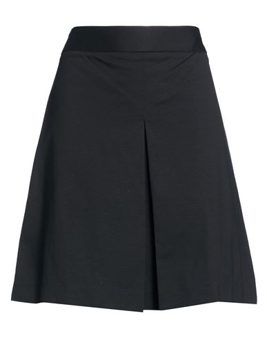Woman Mini skirt Black Size 6 Cotton, Elastane