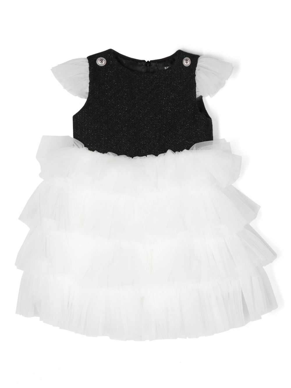 Ruffled dress set - Black