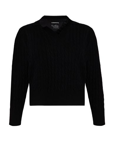 Woman Sweater Black Size 6 Cashmere