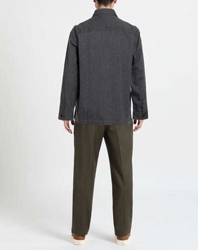 Man Shirt Charcoal Size L Cotton