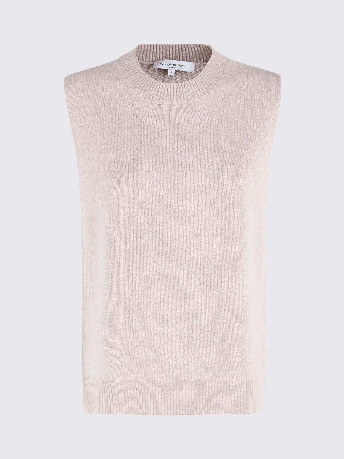 Waistcoat MAISON KITSUNÉ Woman color Beige
