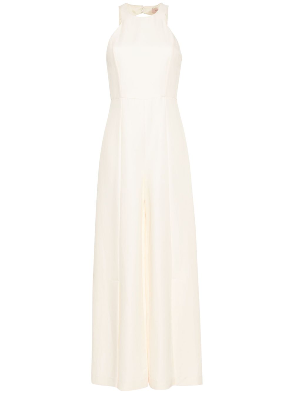 Slub-texture jumpsuit - Neutrals