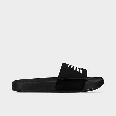 Men's 200 Adjustable Slide Sandals in Black/White