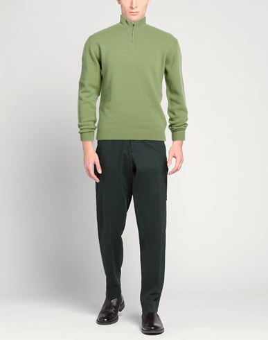 Man Sweater Sage green Size L Lambswool, Polyamide