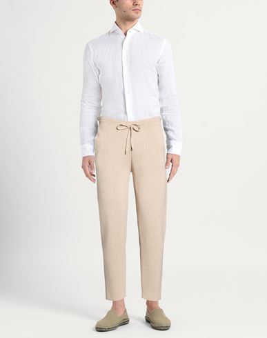 Man Pants Beige Size L Viscose, Polyamide, Wool, Cashmere