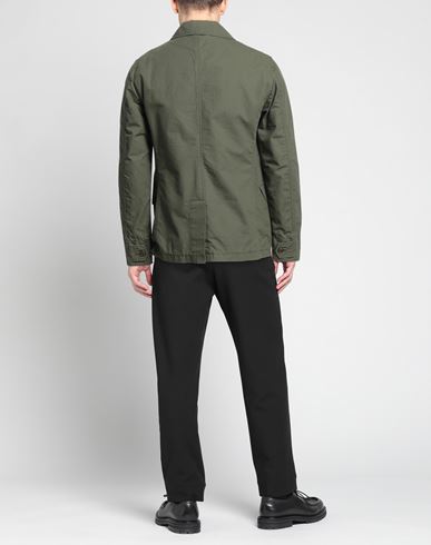 Manifattura Ceccarelli Man Jacket Military green Size 46 Cotton