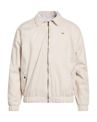 Man Jacket Beige Size L Cotton, Nylon, Elastane