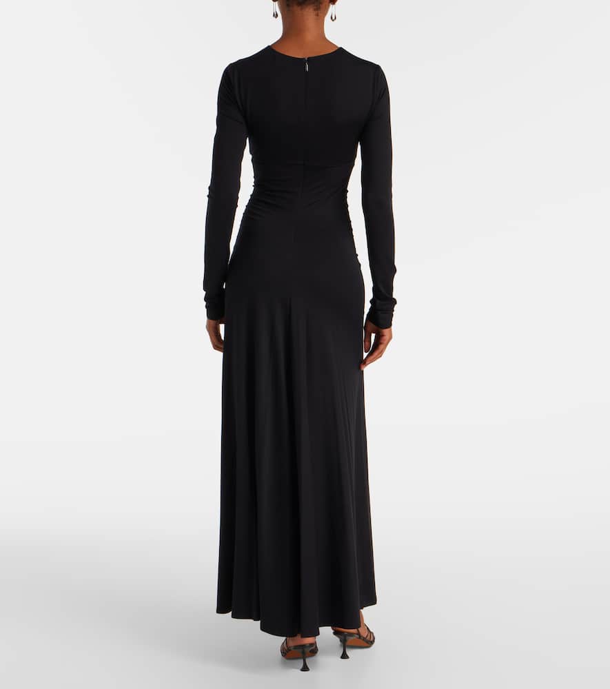Doppia gathered maxi dress