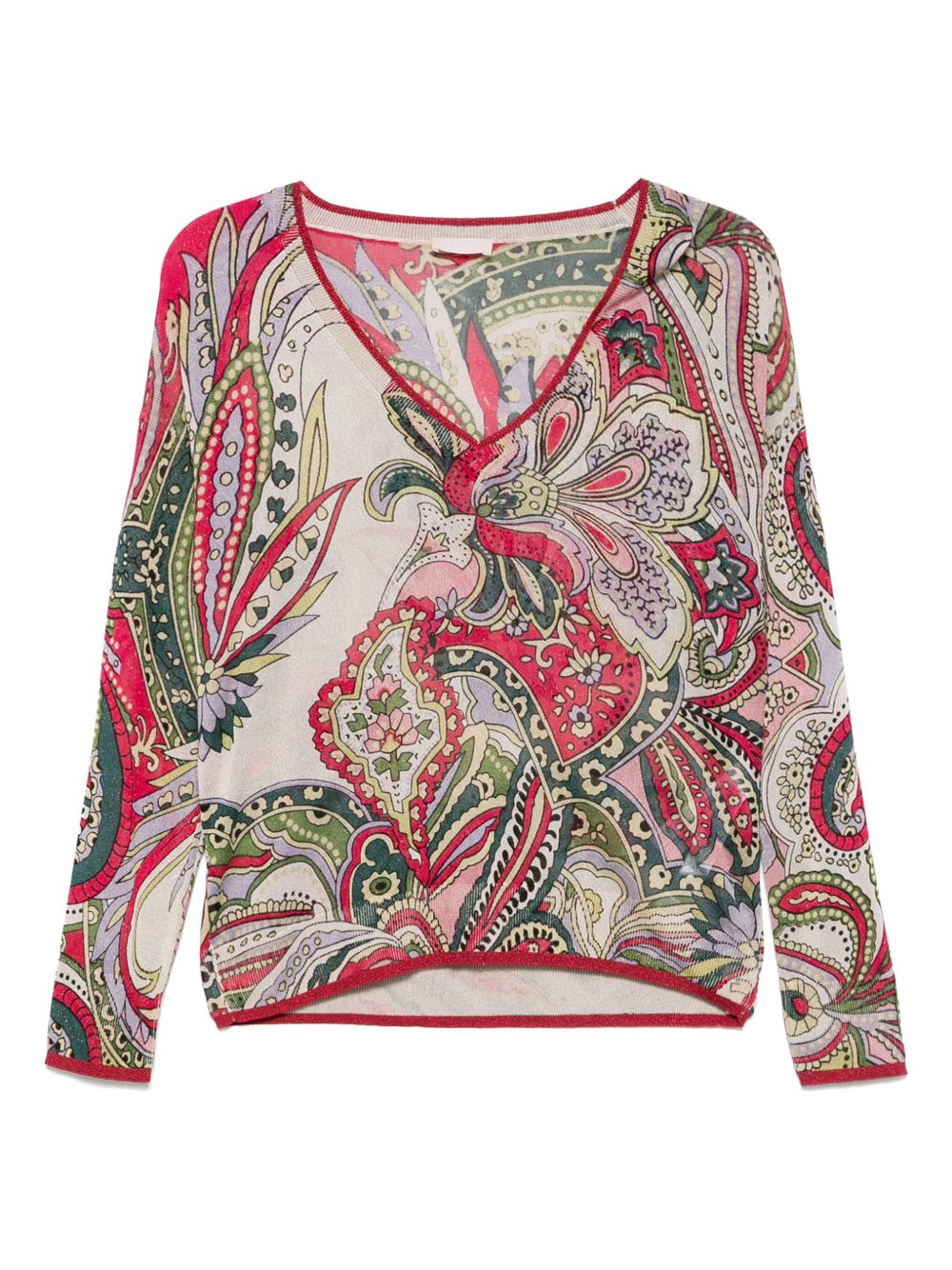 LIU JO bandana-jacquard top - Pink