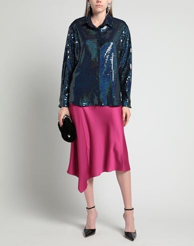 New Arrivals Woman Shirt Midnight blue Size 6 PES