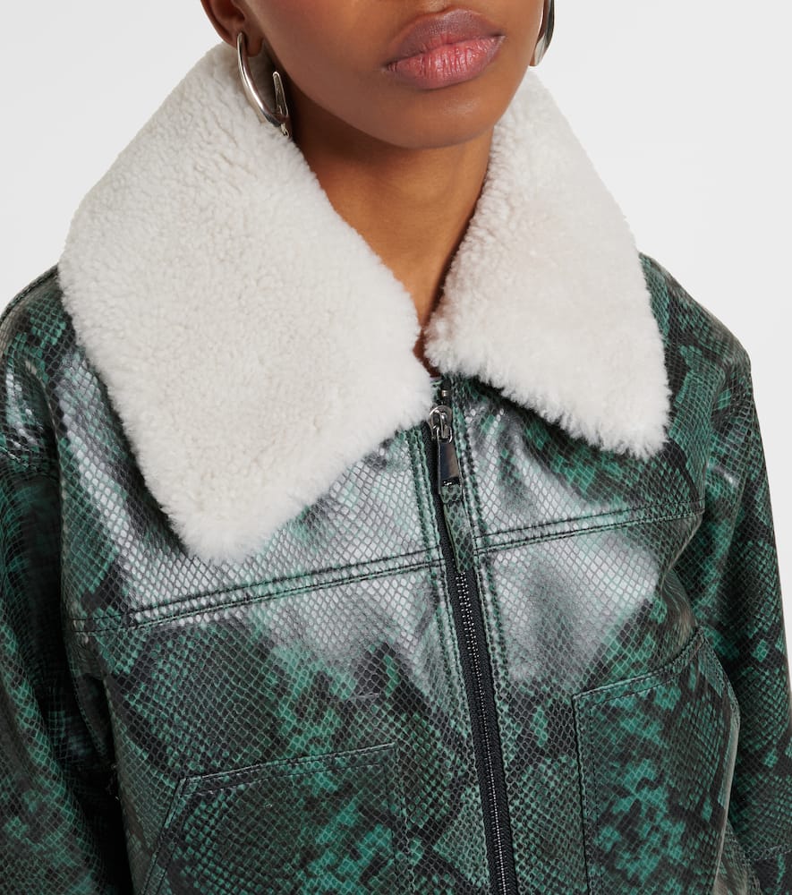 Dorothee Schumacher Urban Jungle snake-print leather jacket