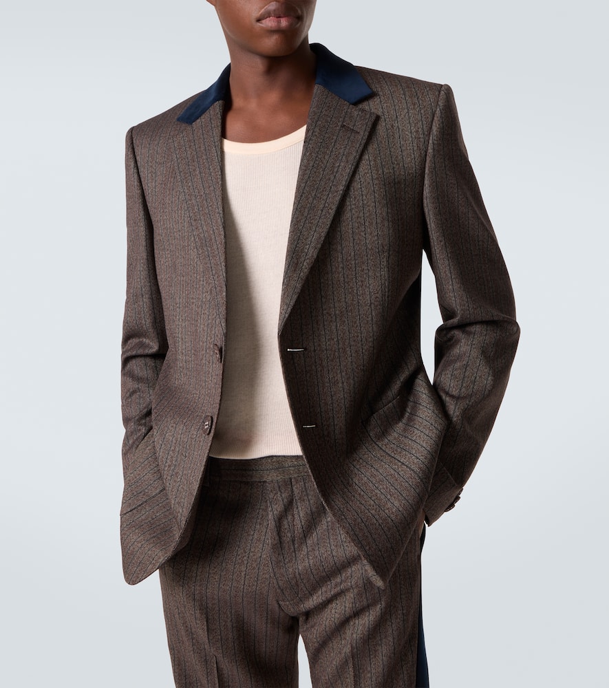 Alto pinstripe wool-blend blazer