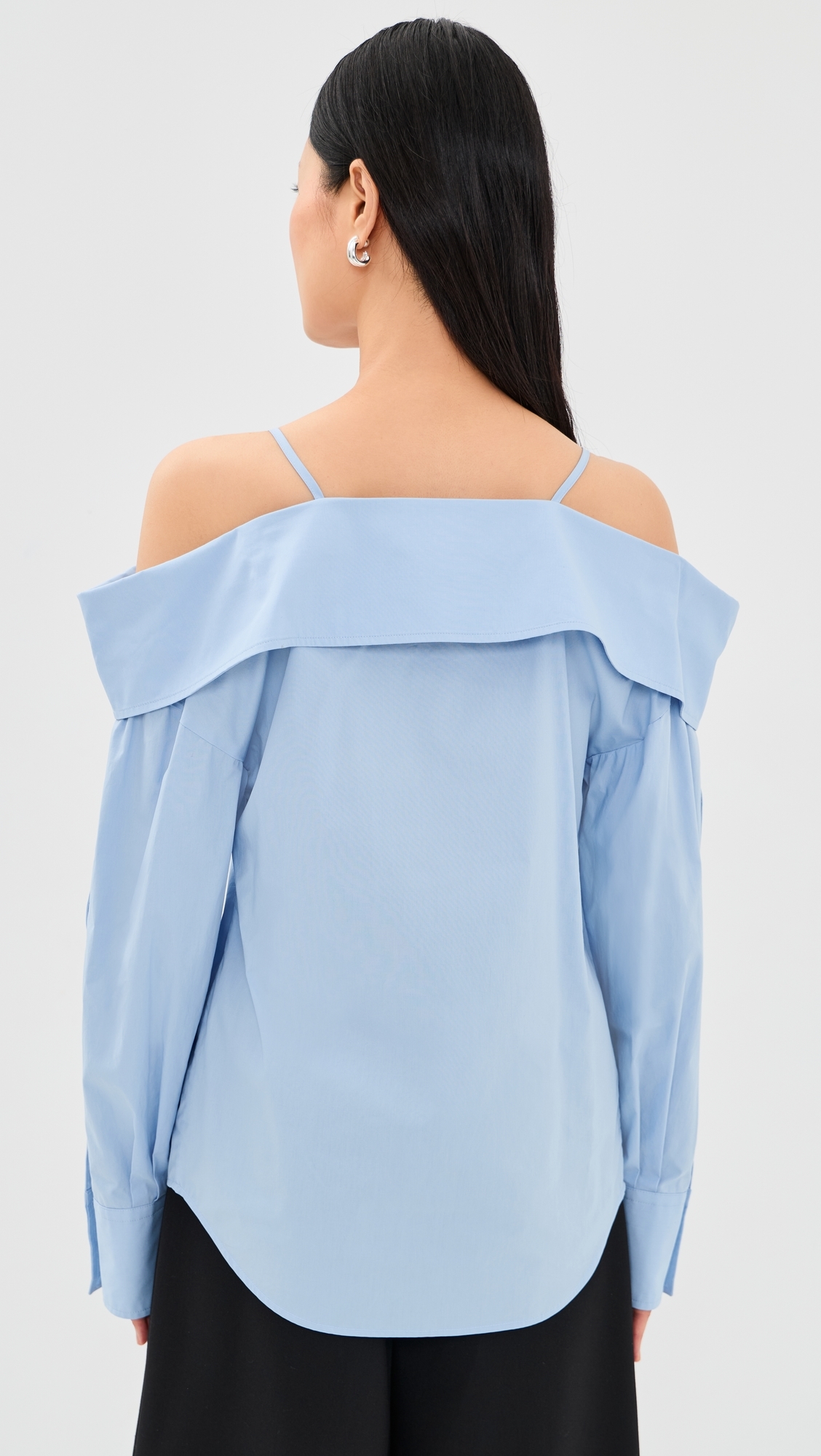 Snap Strap Shirt Light Blue