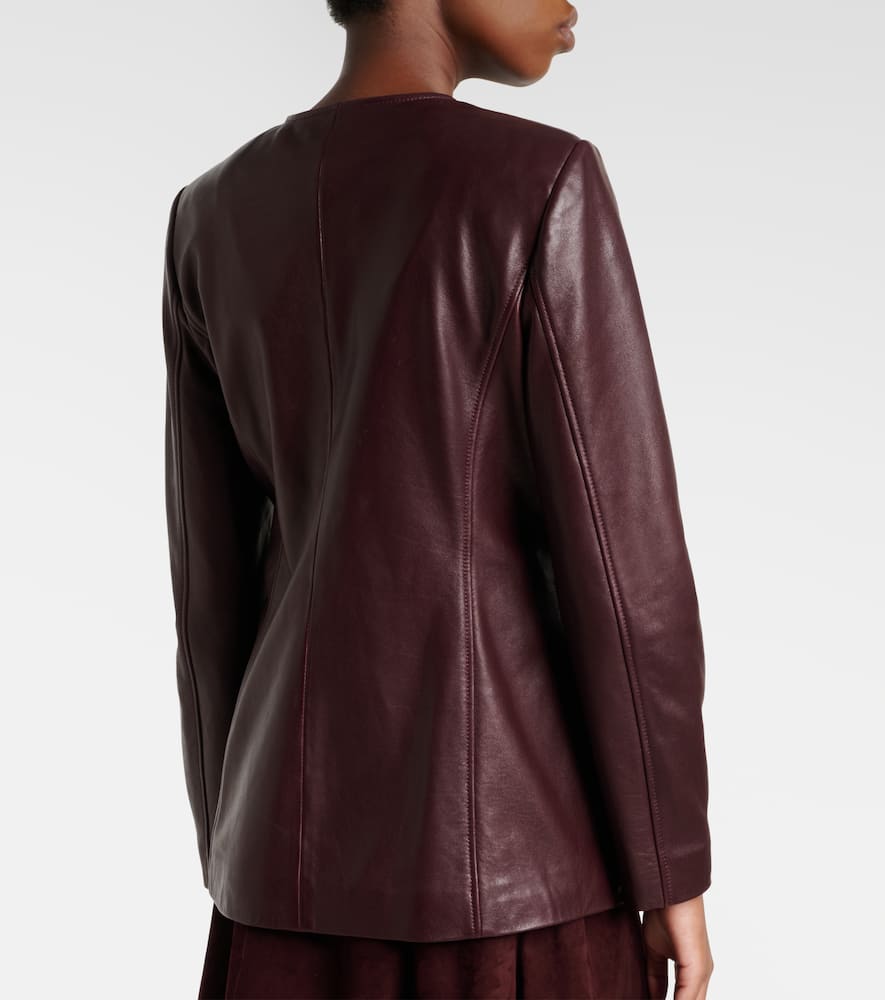 Maud leather blazer
