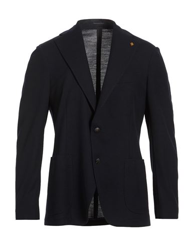 Man Blazer Midnight blue Size 38 Polyester, Wool