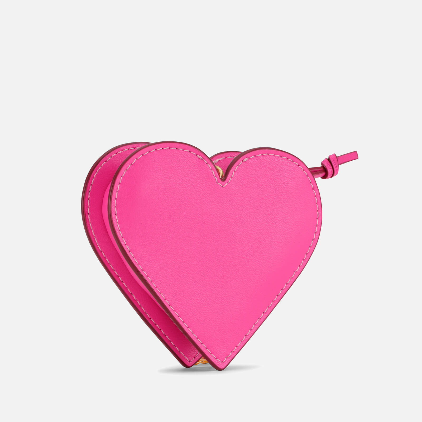 Ganni Funny Heart Leather Coin Purse