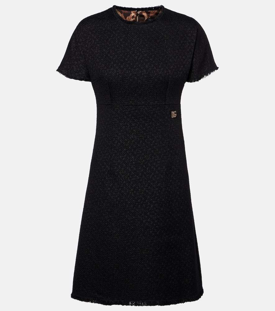 Wool-blend minidress