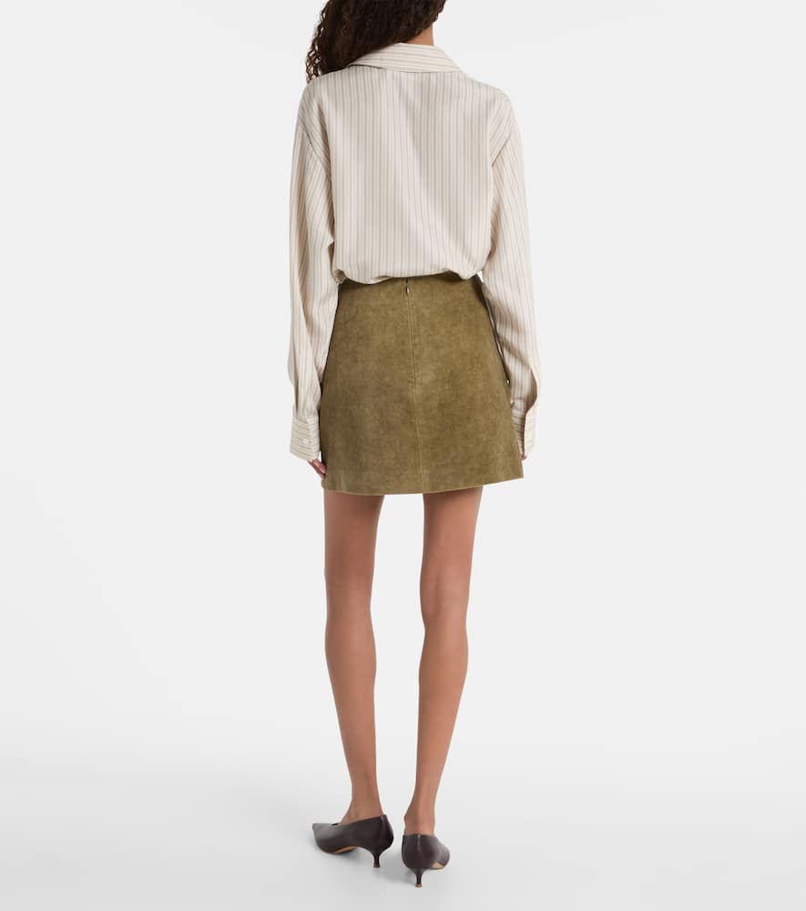 Blazé Milano Coci high-rise cotton velvet miniskirt