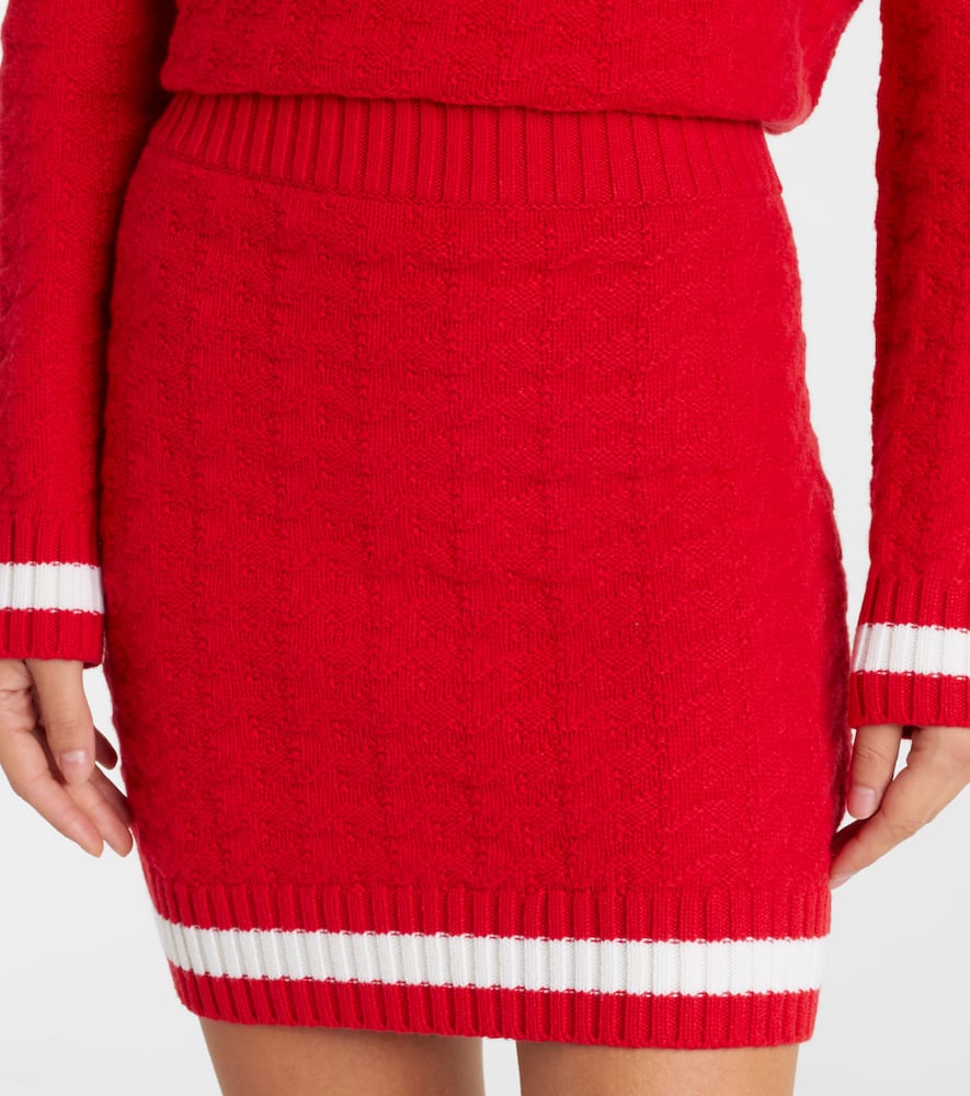 Glacier wool miniskirt