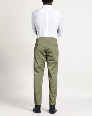 Man Pants Military green Size 29 Cotton, Elastane
