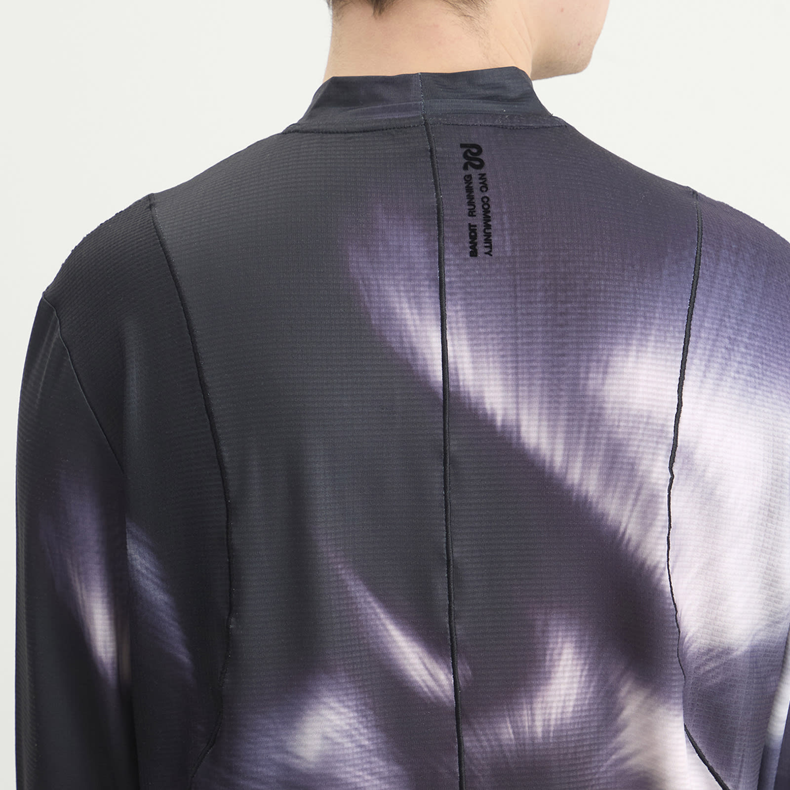 Men's Aura Grid Mockneck Long Sleeve Haze Multi