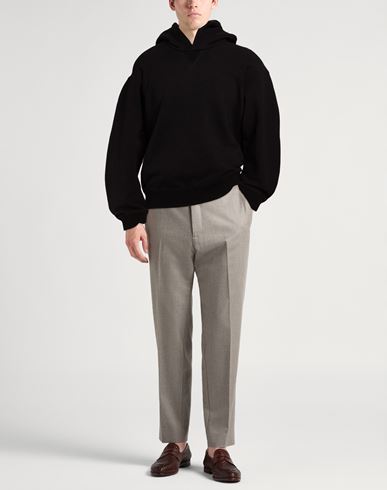 Man Sweatshirt Black Size 40 Cotton, Elastane