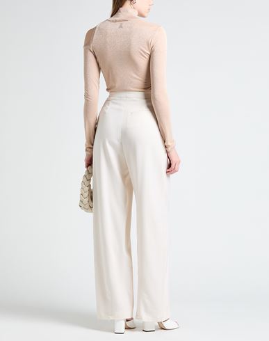 Patrizia Pepe Woman Turtleneck Beige Size 0 Viscose, Polyester, Polyamide, Elastane