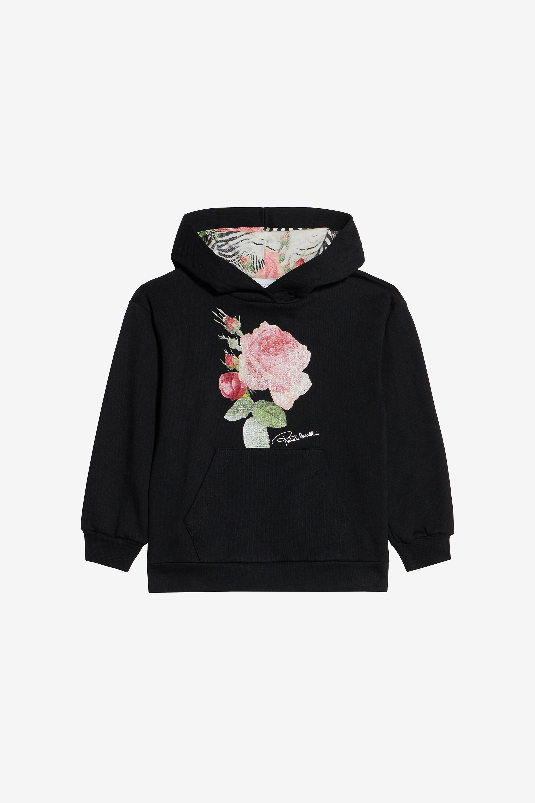 Cotton Sweatshirt With Roses - Female Girls (4