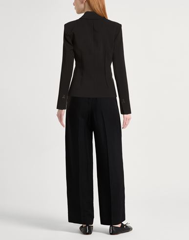 Woman Blazer Black Size 10 Polyester, Viscose, Elastane