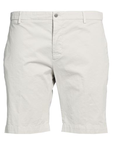Man Shorts & Bermuda Shorts Light grey Size 32 Cotton, Elastane