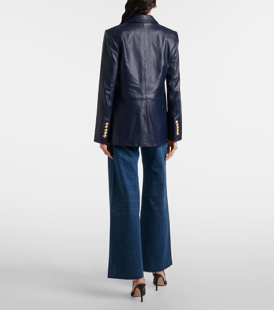 Vega leather blazer
