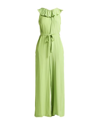 Meimeij Woman Jumpsuit Green Size 2 Acetate, Silk