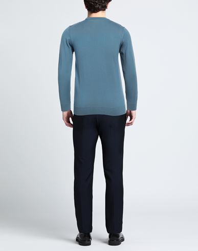 Alpha Studio Man Sweater Slate blue Size 44 Merino Wool