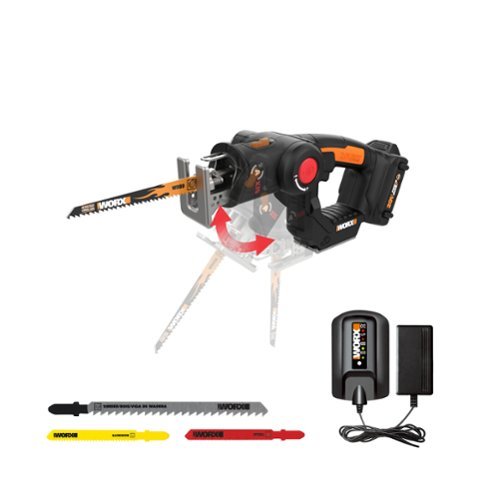 Axis 20V Cordless Brushless Reciprocating & Jig Saw (1 x Battery & 1 x Charger Included) - Black