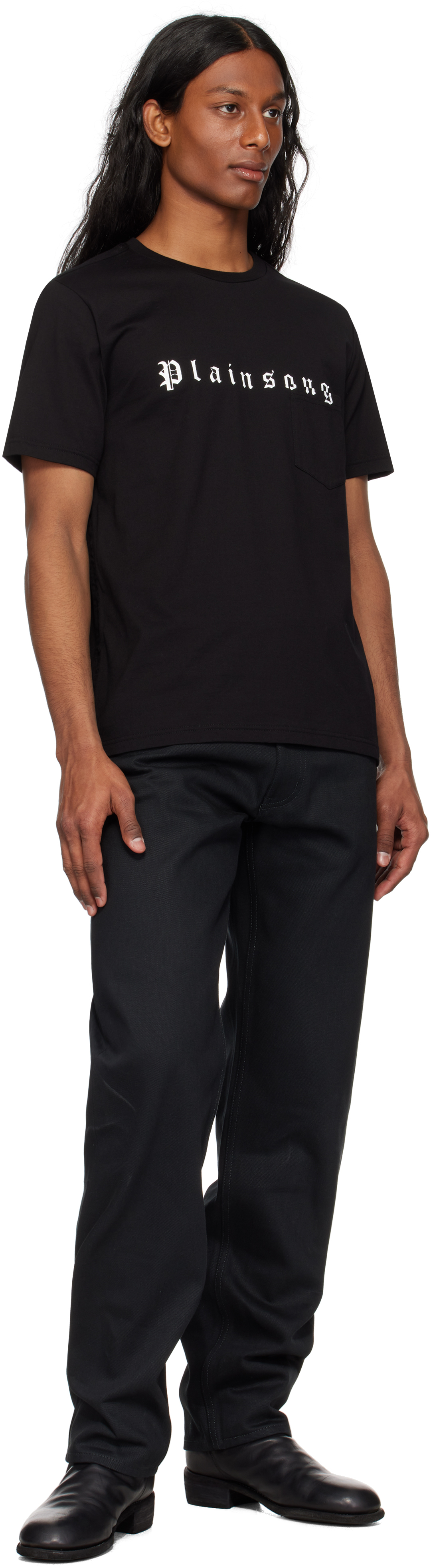 TAKAHIROMIYASHITA TheSoloist. Black 'Plainsong' T-shirt