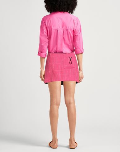 Woman Mini skirt Fuchsia Size S Cotton, Viscose, Polyester, Polyamide