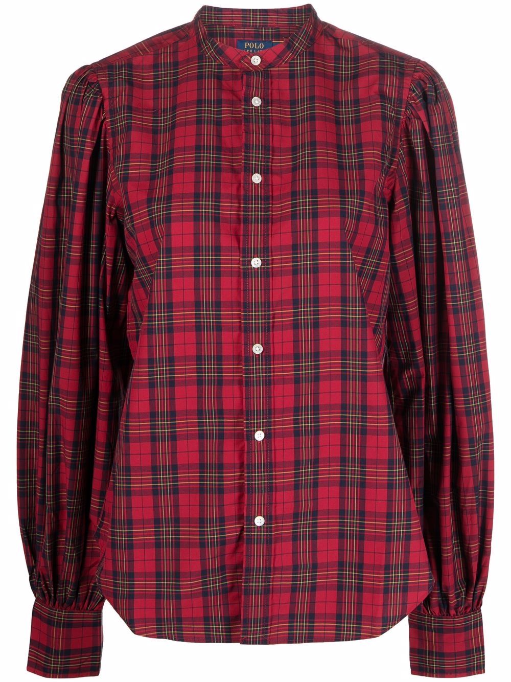 Tartan-print shirt - Red