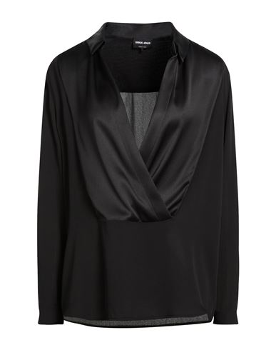 Woman Top Black Size 6 Silk